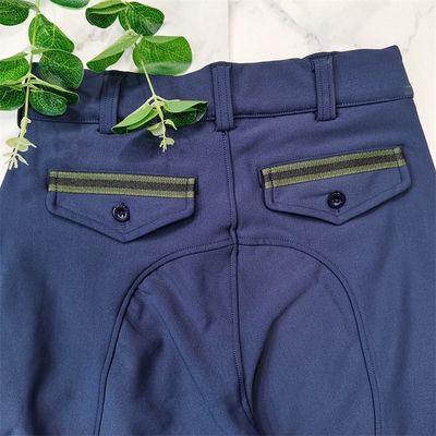 Little Boys Knee Siliocne Horse Riding Pants Navy Equestrian Breeches