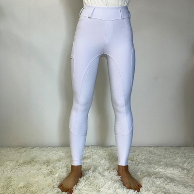 White Arrow Girls Horse Riding Pants Tights Kids Equestrian With Pockets