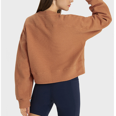 Stair cloth Pullover Sweater Loose Yoga Sweatshirt Sports Hoodies Women