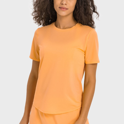 New Summer Cool Women Short Sleeve Workout Shirt Yoga T-Shirt Athletic Tee Top