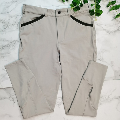XS-XL Spandex / polyester Beige Active Stretch Men Horse Riding Leggings